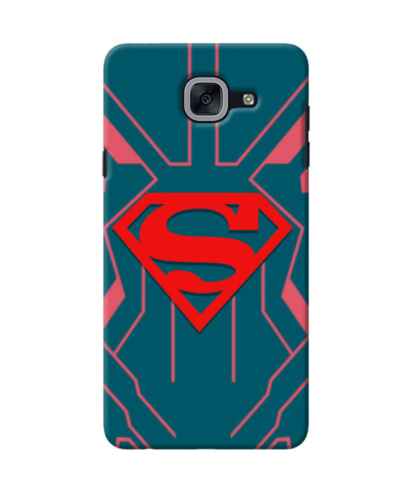 Superman Techno Samsung J7 Max Real 4D Back Cover