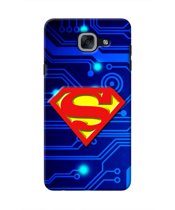 Superman Abstract Samsung J7 Max Real 4D Back Cover
