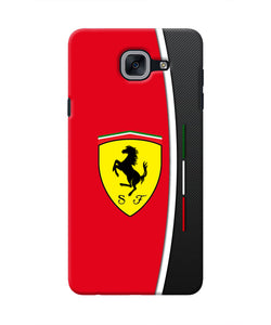 Ferrari Abstract Maroon Samsung J7 Max Real 4D Back Cover