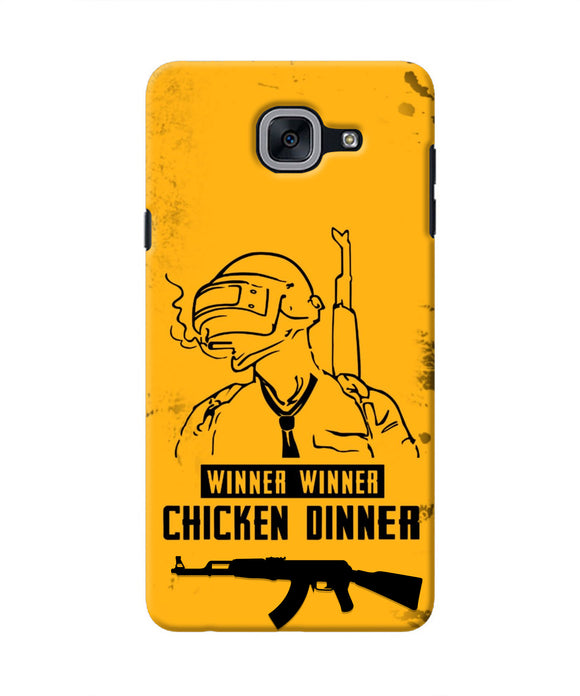 PUBG Chicken Dinner Samsung J7 Max Real 4D Back Cover