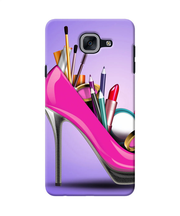 Makeup Heel Shoe Samsung J7 Max Back Cover