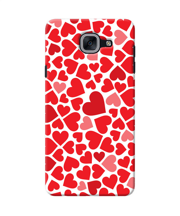 Red Heart Canvas Print Samsung J7 Max Back Cover