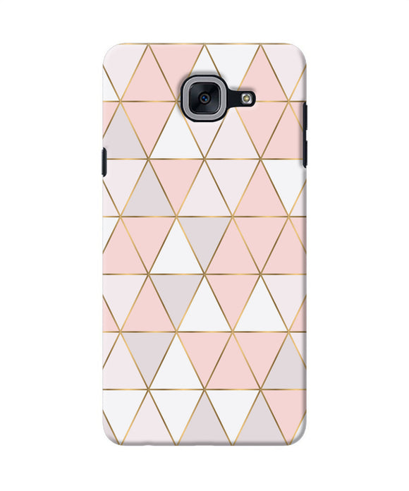 Abstract Pink Triangle Pattern Samsung J7 Max Back Cover