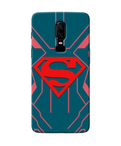 Superman Techno Oneplus 6 Real 4D Back Cover