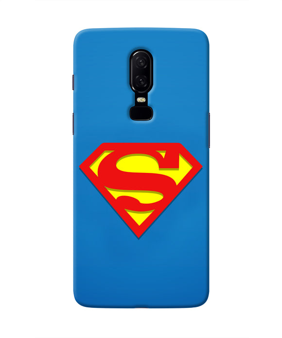 Superman Blue Oneplus 6 Real 4D Back Cover