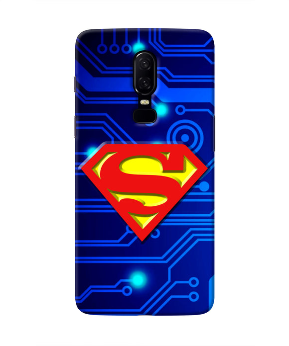 Superman Abstract Oneplus 6 Real 4D Back Cover