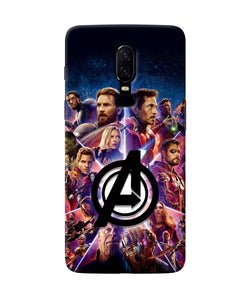 Avengers Superheroes Oneplus 6 Real 4D Back Cover