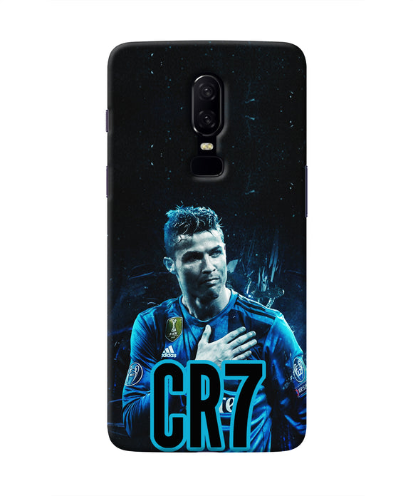 Christiano Ronaldo Blue Oneplus 6 Real 4D Back Cover