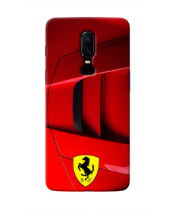 Ferrari Car Oneplus 6 Real 4D Back Cover