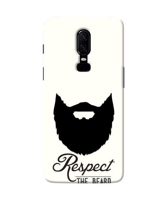 Respect the Beard Oneplus 6 Real 4D Back Cover