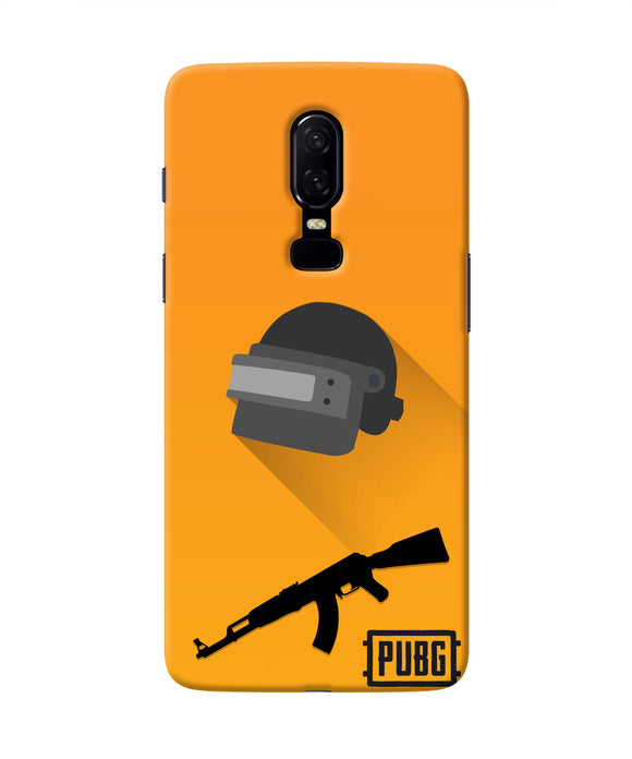PUBG Helmet and Gun Oneplus 6 Real 4D Back Cover