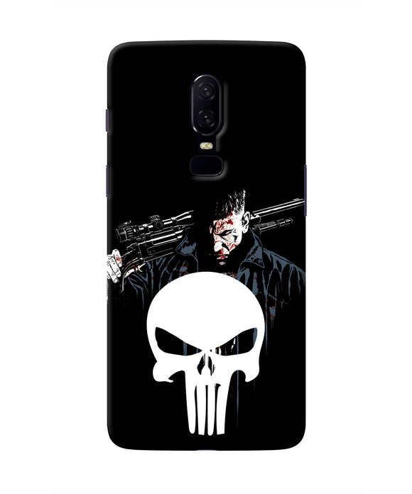 Punisher Character Oneplus 6 Real 4D Back Cover