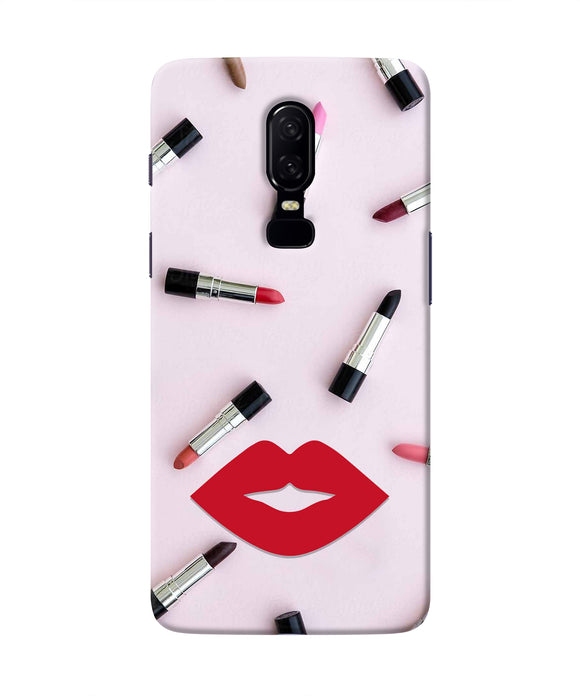 Lips Lipstick Shades Oneplus 6 Real 4D Back Cover