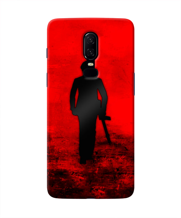 Rocky Bhai with Gun Oneplus 6 Real 4D Back Cover
