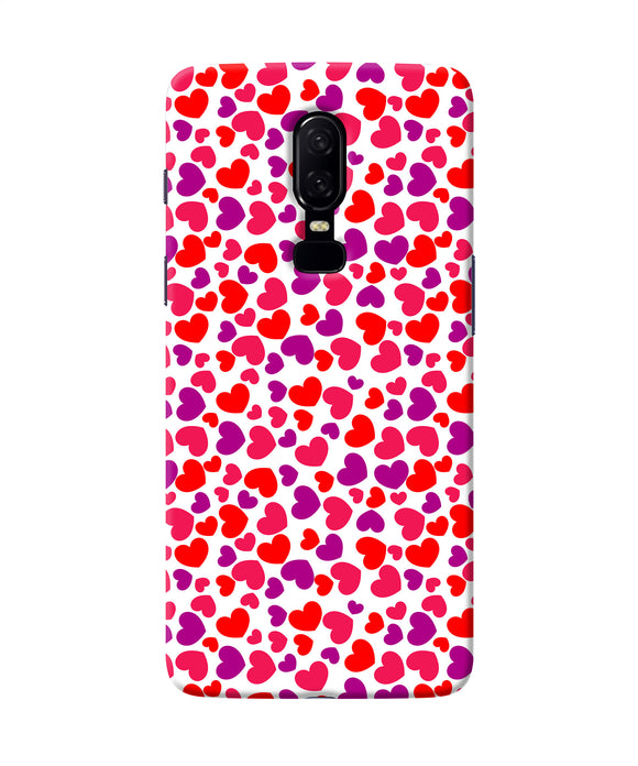 Heart Print Oneplus 6 Back Cover