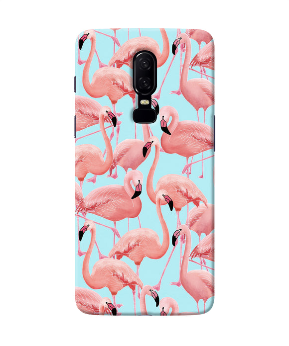 Abstract Sheer Bird Print Oneplus 6 Back Cover