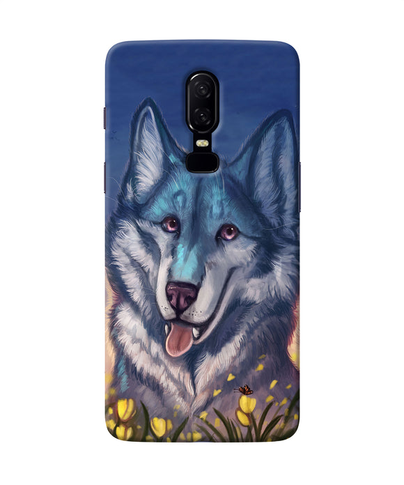 Cute Wolf Oneplus 6 Back Cover