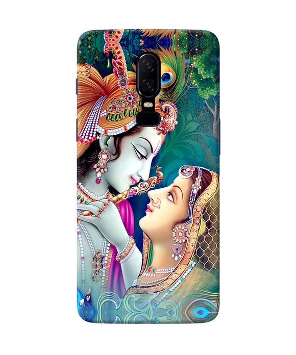 Lord Radha Krishna Paint Oneplus 6 Back Cover