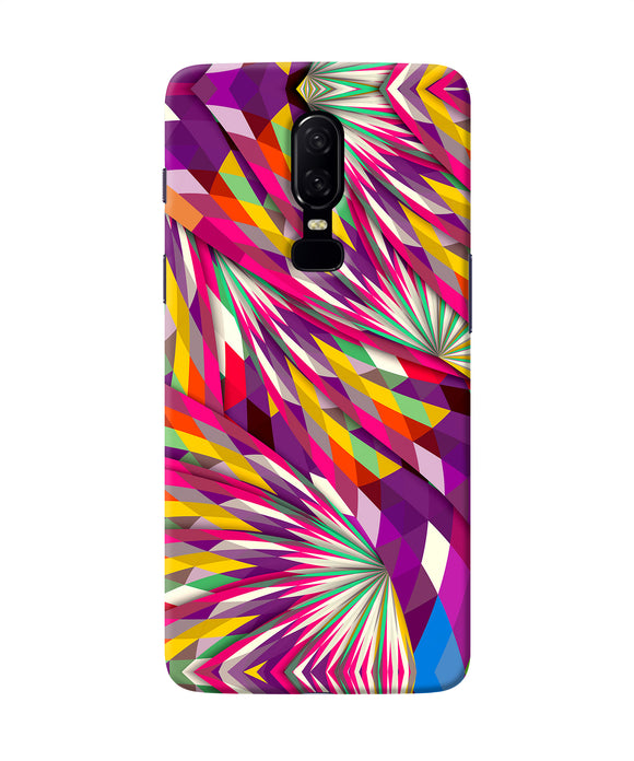 Abstract Colorful Print Oneplus 6 Back Cover