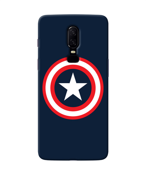 Captain America Logo Oneplus 6 Back Cover