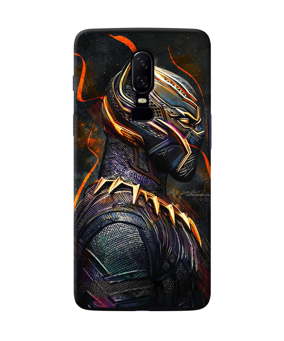 Black Panther Side Face Oneplus 6 Back Cover