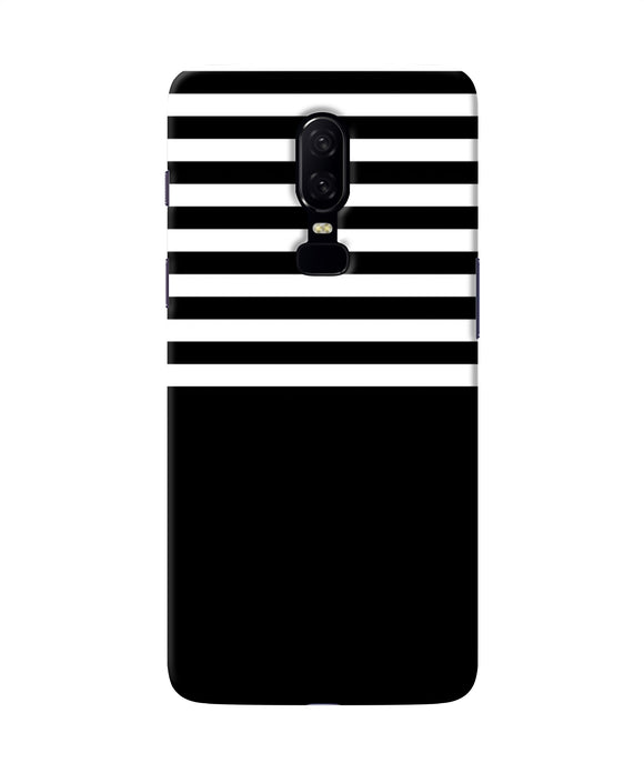 Black And White Print Oneplus 6 Back Cover