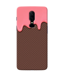 Waffle Cream Biscuit Oneplus 6 Back Cover