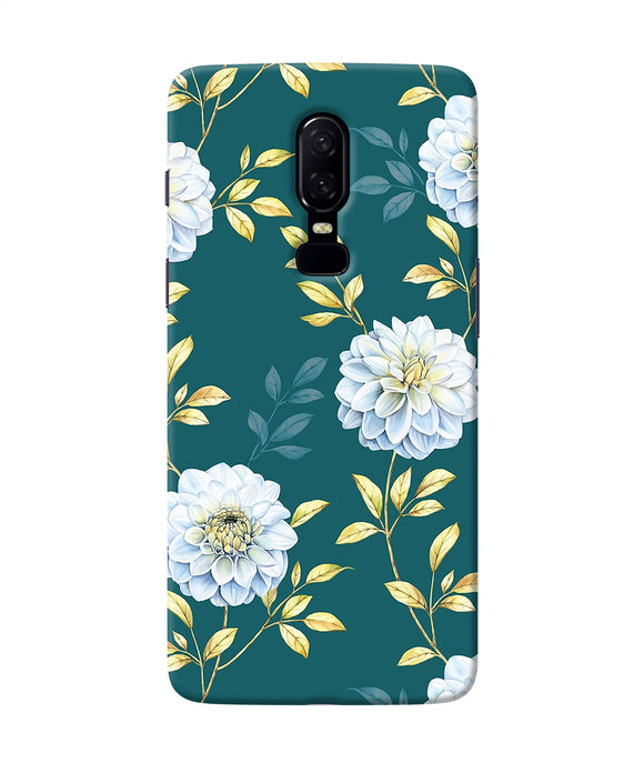 Flower Canvas Oneplus 6 Back Cover