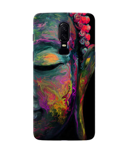 Buddha Face Painting Oneplus 6 Back Cover