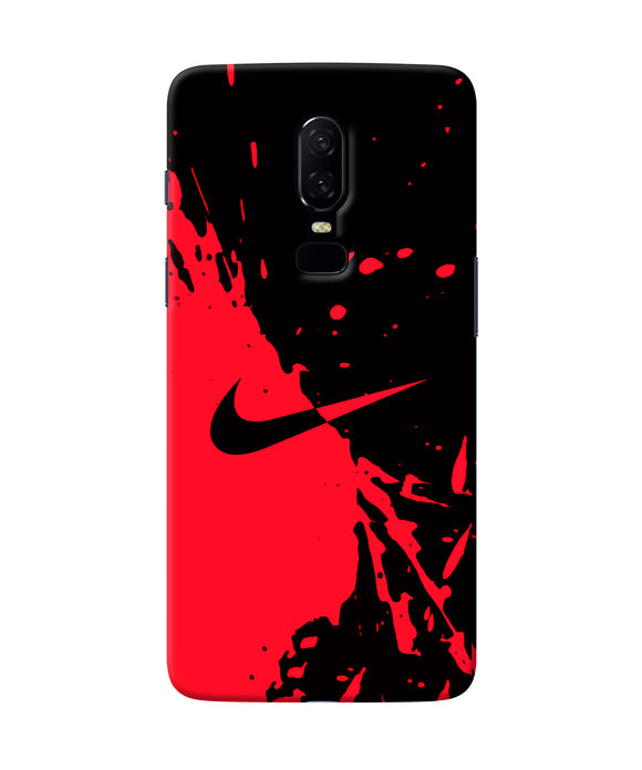 Nike Red Black Poster Oneplus 6 Back Cover