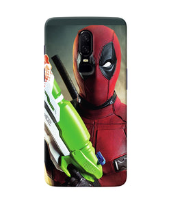 Deadpool Funny Gun Oneplus 6 Back Cover