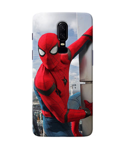 Spiderman On The Wall Oneplus 6 Back Cover