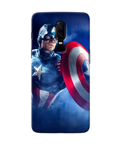 Captain America On Sky Oneplus 6 Back Cover