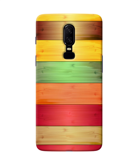 Wooden Colors Oneplus 6 Back Cover