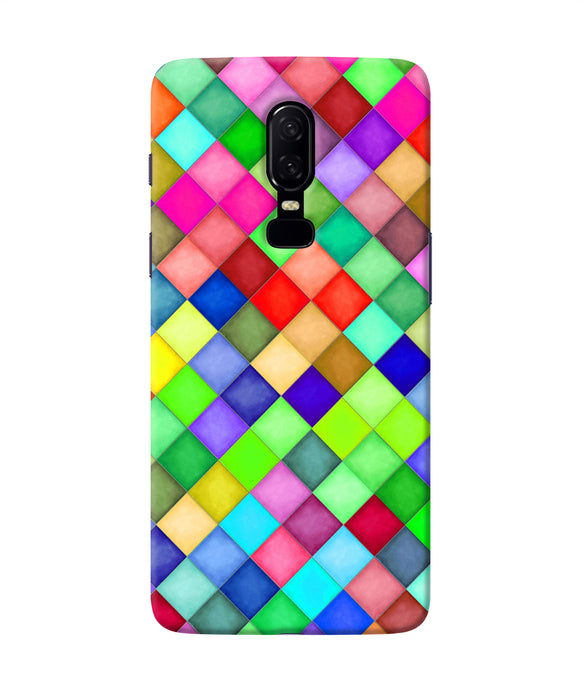 Abstract Colorful Squares Oneplus 6 Back Cover