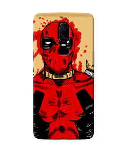 Blooded Deadpool Oneplus 6 Back Cover