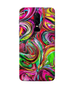 Abstract Colorful Ink Oneplus 6 Back Cover