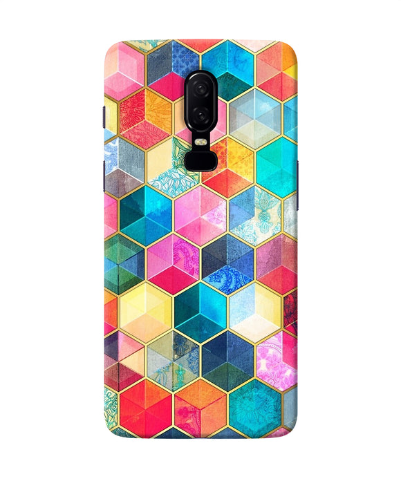 Abstract Color Box Oneplus 6 Back Cover