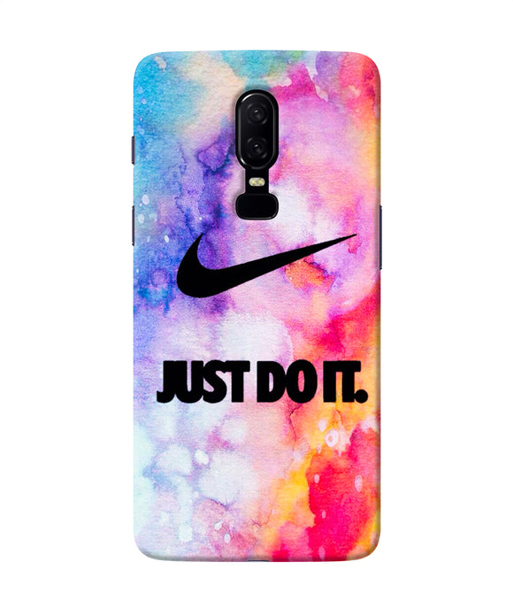 Just Do It Colors Oneplus 6 Back Cover