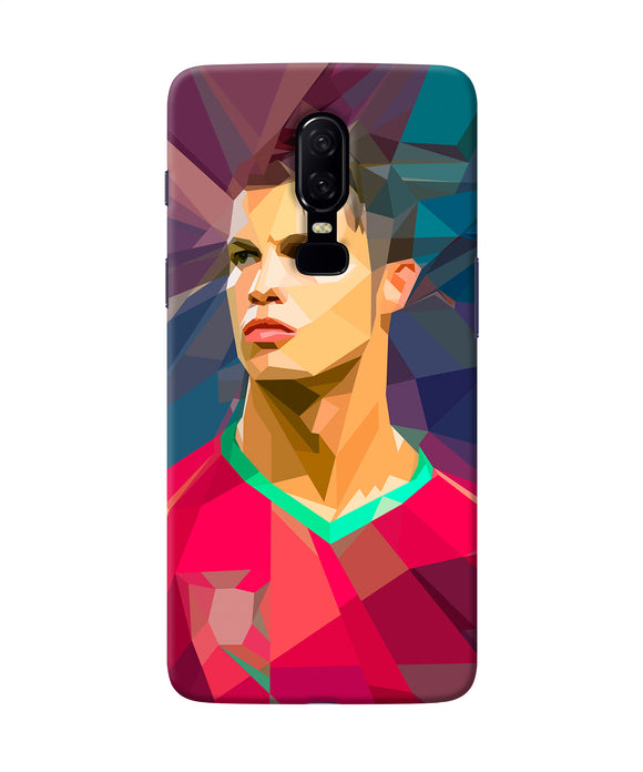 Abstract Ronaldo Oneplus 6 Back Cover