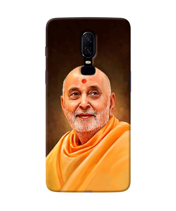 Pramukh Swami Painting Oneplus 6 Back Cover