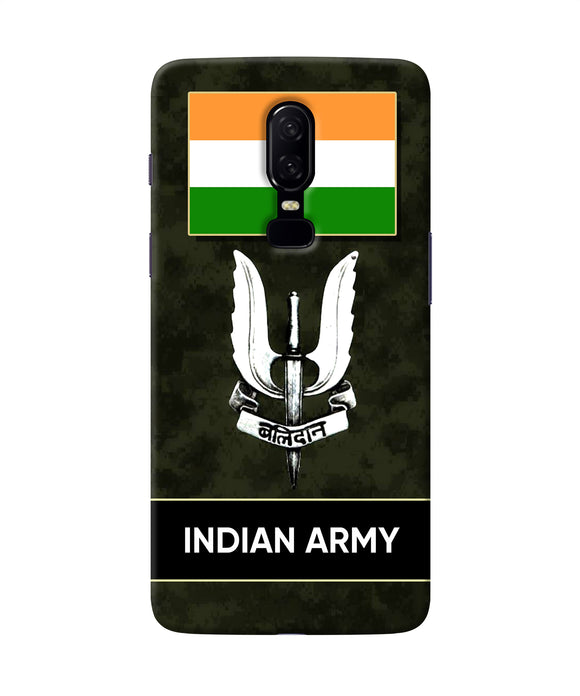 Indian Flag Balidan Logo Oneplus 6 Back Cover