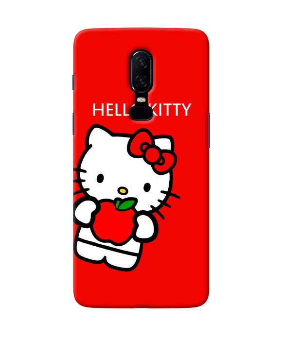 Hello Kitty Red Oneplus 6 Back Cover