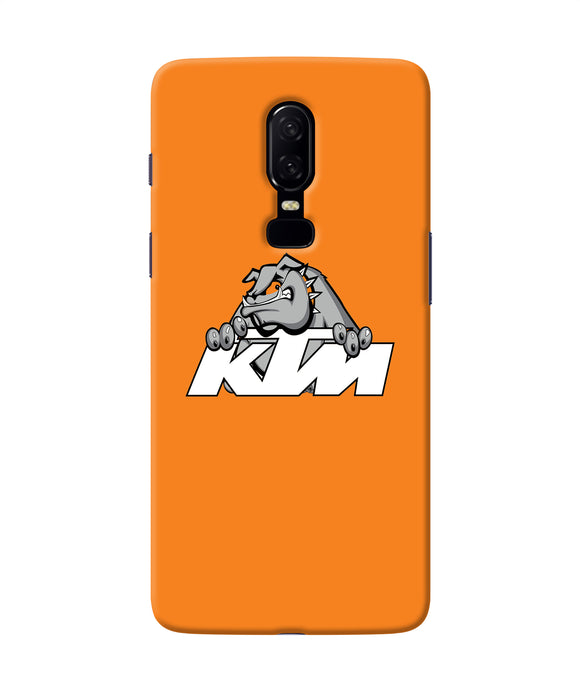 Ktm Dog Logo Oneplus 6 Back Cover
