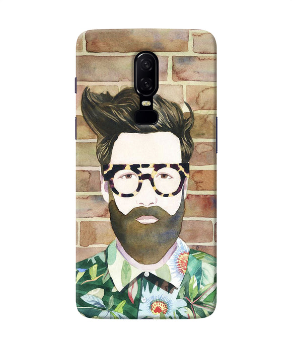 Beard Man With Glass Oneplus 6 Back Cover