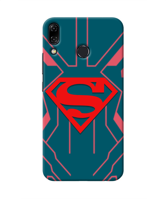 Superman Techno Asus Zenfone 5Z Real 4D Back Cover