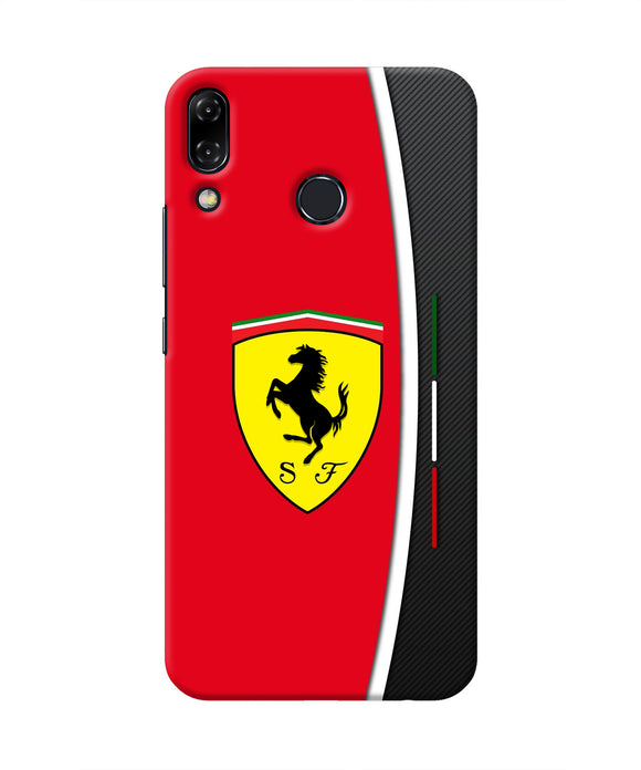 Ferrari Abstract Maroon Asus Zenfone 5Z Real 4D Back Cover