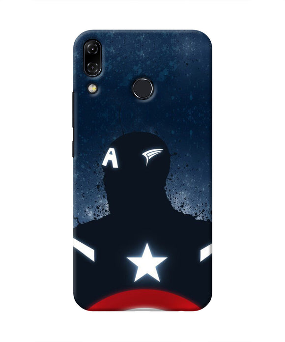 Captain america Shield Asus Zenfone 5Z Real 4D Back Cover