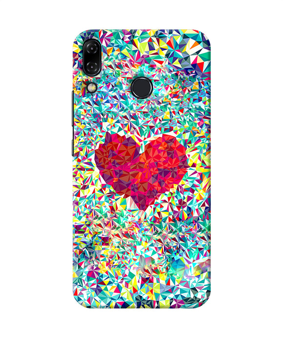 Red Heart Print Asus Zenfone 5z Back Cover