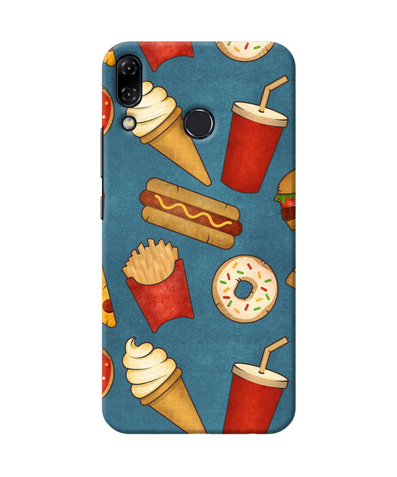 Abstract Food Print Asus Zenfone 5z Back Cover